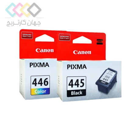 کارتریج جوهرافشان مشکی و رنگی کانن PG445 و CL446