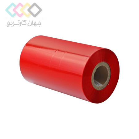 ریبون وکس/رزین رنگ قرمز Red Wax/Resin Ribbon 110×300